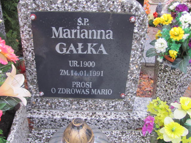 Marianna GAŁKA 1900 Słupsk - Grobonet - Wyszukiwarka osób pochowanych