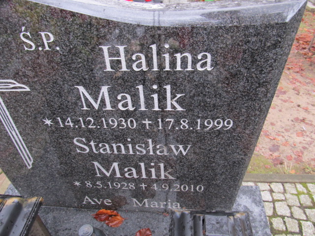 Halina MALIK 1930 Słupsk - Grobonet - Wyszukiwarka osób pochowanych