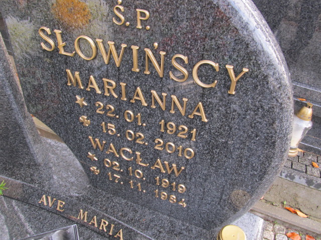 Wacław SŁOWIŃSKI 1919 Słupsk - Grobonet - Wyszukiwarka osób pochowanych