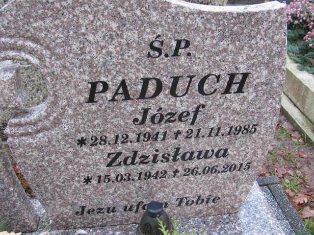 Józef PADUCH 1941 Słupsk - Grobonet - Wyszukiwarka osób pochowanych