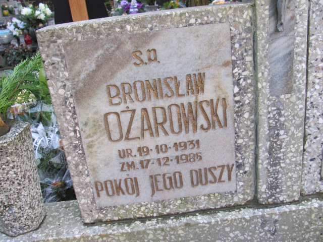 Bronisław OŻAROWSKI 1931 Słupsk - Grobonet - Wyszukiwarka osób pochowanych