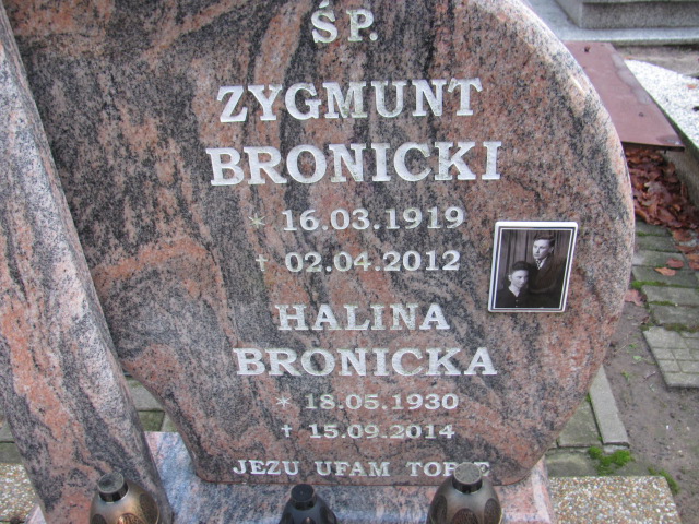 Halina BRONICKA 1930 Słupsk - Grobonet - Wyszukiwarka osób pochowanych