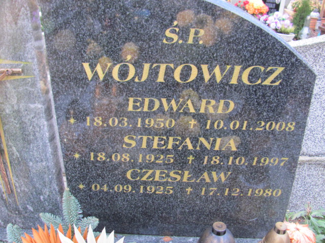 Czesław WÓJTOWICZ 1925 Słupsk - Grobonet - Wyszukiwarka osób pochowanych