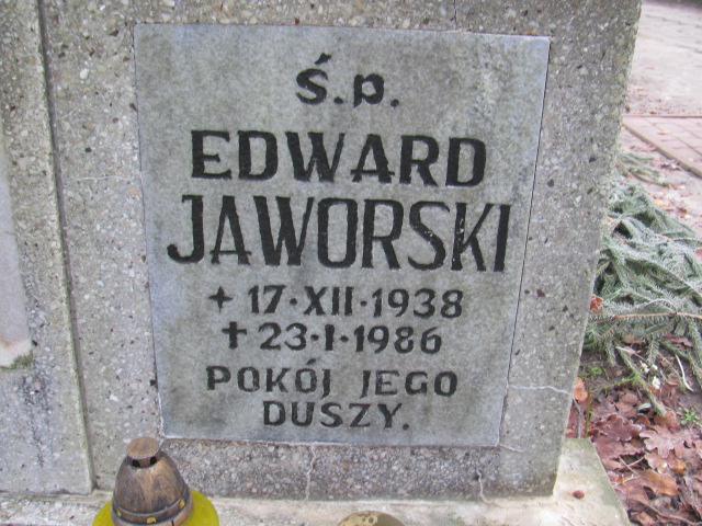 Edward JAWORSKI 1938 Słupsk - Grobonet - Wyszukiwarka osób pochowanych