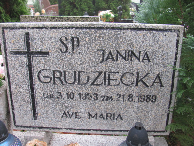 Janina GRUDZIECKA 1953 Słupsk - Grobonet - Wyszukiwarka osób pochowanych