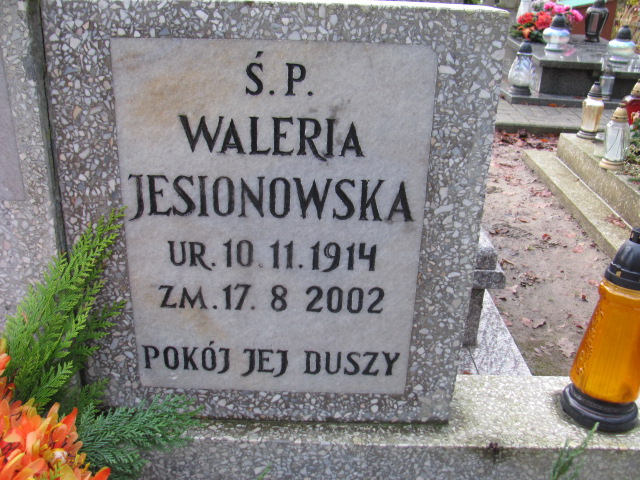 Waleria JESIONOWSKA 1914 Słupsk - Grobonet - Wyszukiwarka osób pochowanych