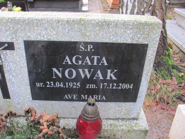 Agata NOWAK 1925 Słupsk - Grobonet - Wyszukiwarka osób pochowanych