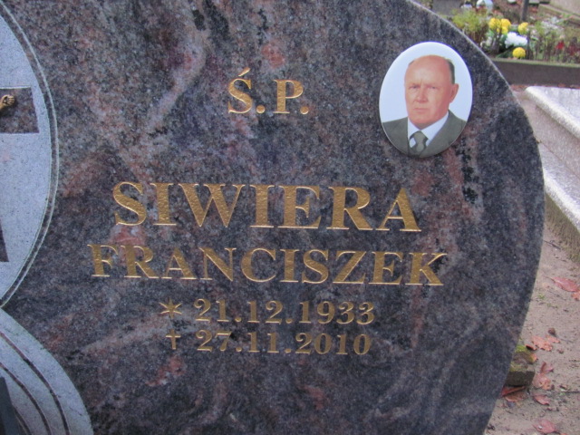 Franciszek SIWIERA 1933 Słupsk - Grobonet - Wyszukiwarka osób pochowanych
