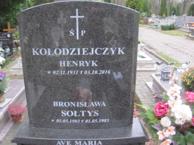 Henryk KOŁODZIEJCZYK 1931 Słupsk - Grobonet - Wyszukiwarka osób pochowanych
