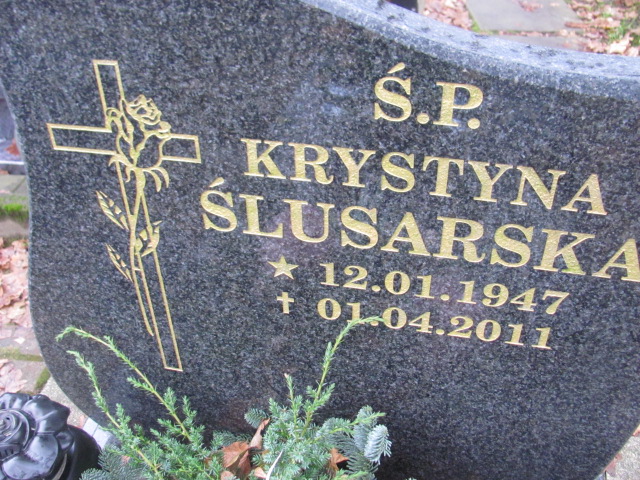 Krystyna ŚLUSARSKA 1947 Słupsk - Grobonet - Wyszukiwarka osób pochowanych