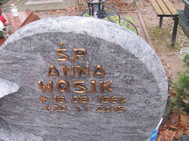 Anna WOSIK 1964 Słupsk - Grobonet - Wyszukiwarka osób pochowanych