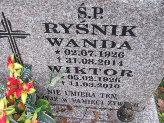 Wanda RYŚNIK 1926 Słupsk - Grobonet - Wyszukiwarka osób pochowanych