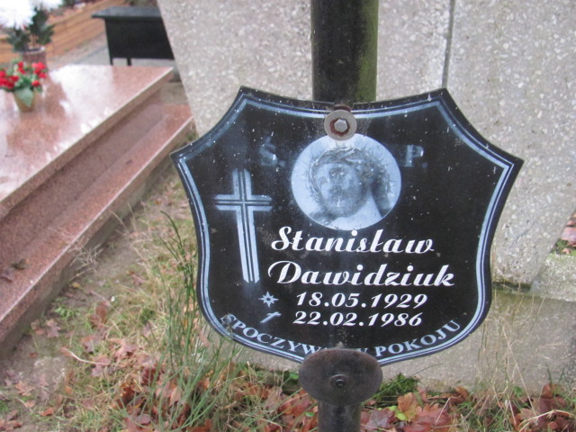 Stanisław DAWIDZIUK 1929 Słupsk - Grobonet - Wyszukiwarka osób pochowanych