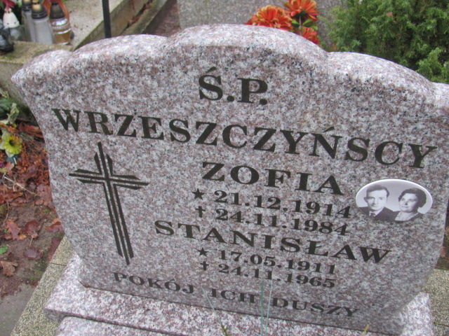 Zofia WRZESZCZYŃSKA 1914 Słupsk - Grobonet - Wyszukiwarka osób pochowanych