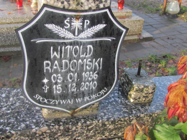 Witold RADOMSKI 1936 Słupsk - Grobonet - Wyszukiwarka osób pochowanych