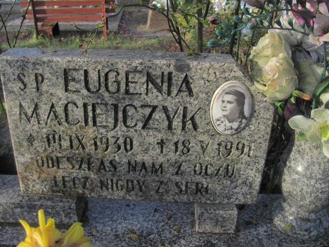 Eugenia Maciejczyk 1930 Słupsk - Grobonet - Wyszukiwarka osób pochowanych
