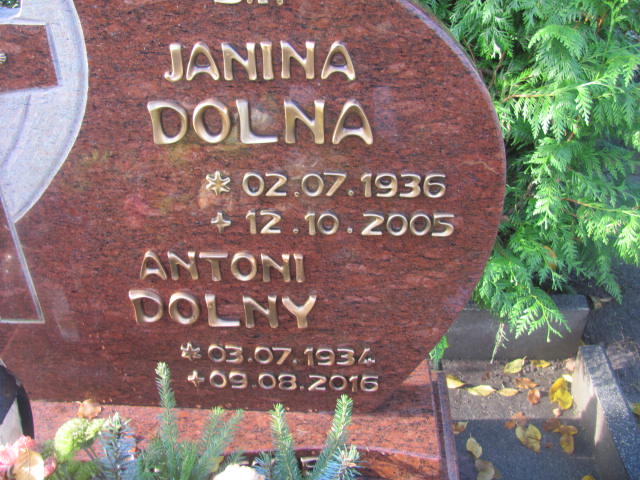 Janina DOLNA 1936 Słupsk - Grobonet - Wyszukiwarka osób pochowanych
