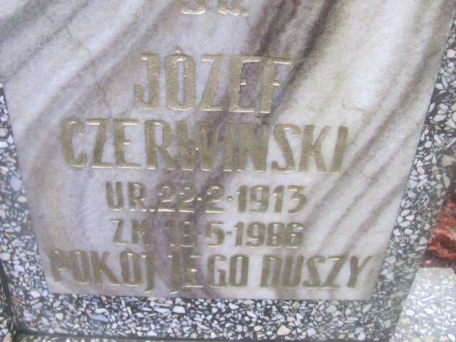 Józef CZERWIŃSKI 1913 Słupsk - Grobonet - Wyszukiwarka osób pochowanych