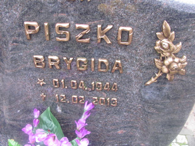 Brygida PISZKO 1944 Słupsk - Grobonet - Wyszukiwarka osób pochowanych