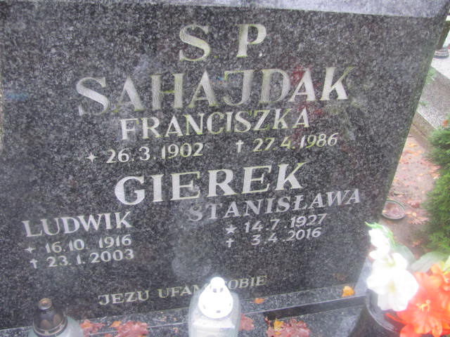 Stanisława GIEREK 1927 Słupsk - Grobonet - Wyszukiwarka osób pochowanych