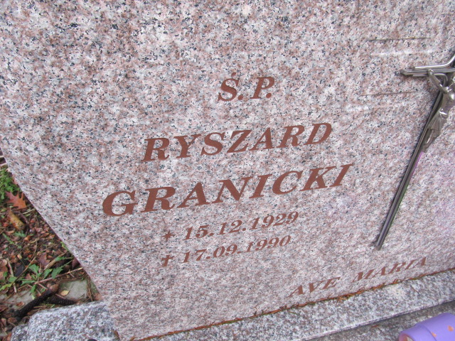 Ryszard GRANICKI 1929 Słupsk - Grobonet - Wyszukiwarka osób pochowanych