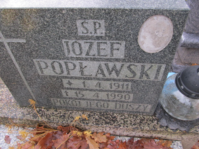Józef POPŁAWSKI 1911 Słupsk - Grobonet - Wyszukiwarka osób pochowanych