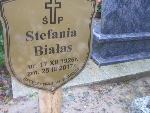Stefania BIAŁAS 1926 Słupsk - Grobonet - Wyszukiwarka osób pochowanych
