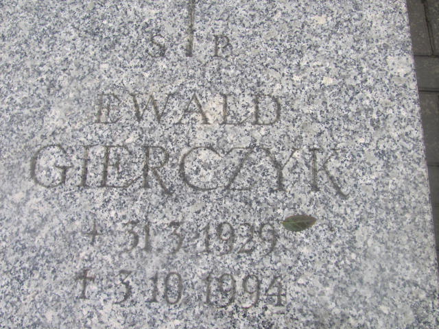 Ewald GIERCZYK 1929 Słupsk - Grobonet - Wyszukiwarka osób pochowanych