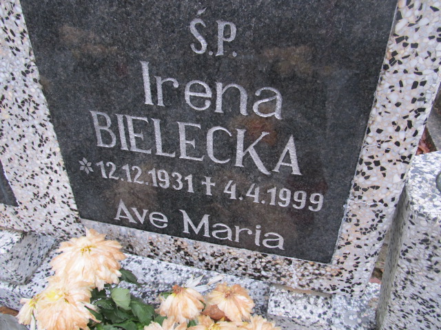 Irena BIELECKA 1931 Słupsk - Grobonet - Wyszukiwarka osób pochowanych