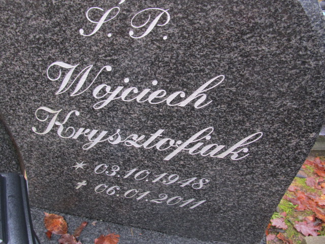 Wojciech KRYSZTOFIAK 1948 Słupsk - Grobonet - Wyszukiwarka osób pochowanych