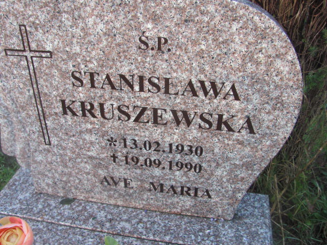 Stanisława KRUSZEWSKA 1930 Słupsk - Grobonet - Wyszukiwarka osób pochowanych