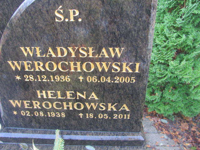 Helena WEROCHOWSKA 1938 Słupsk - Grobonet - Wyszukiwarka osób pochowanych