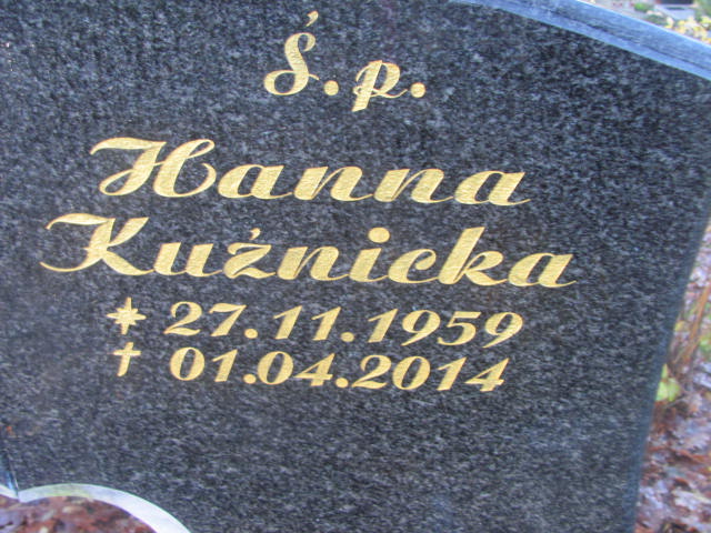 Hanna KUŹNICKA 1959 Słupsk - Grobonet - Wyszukiwarka osób pochowanych
