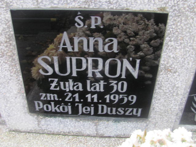 Anna SUPRON 1929 Słupsk - Grobonet - Wyszukiwarka osób pochowanych