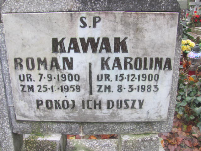 Karolina Kawak 1900 Słupsk - Grobonet - Wyszukiwarka osób pochowanych