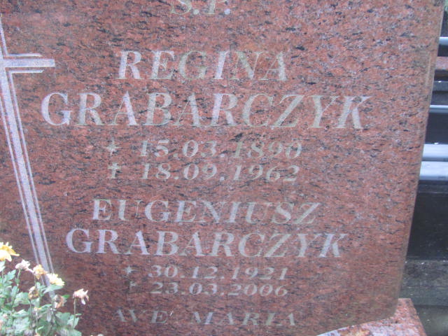 Regina GRABARCZYK 1890 Słupsk - Grobonet - Wyszukiwarka osób pochowanych