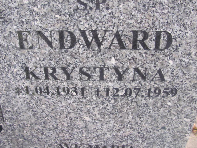 Krystyna ENDWARD 1931 Słupsk - Grobonet - Wyszukiwarka osób pochowanych