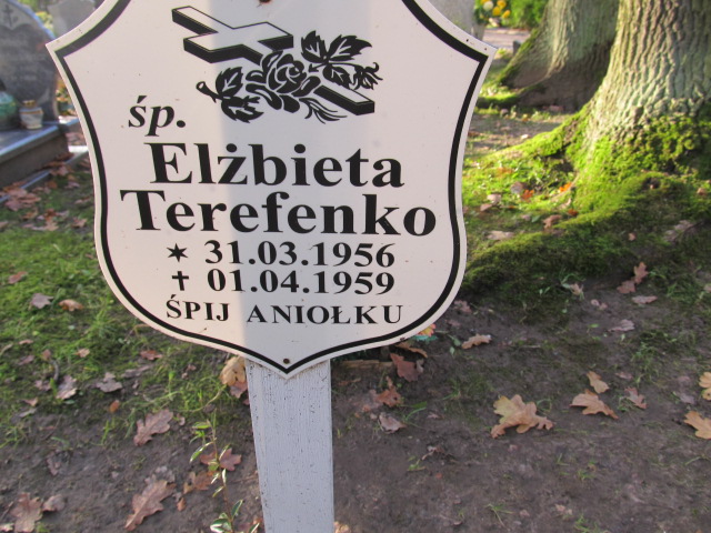 Elżbieta TEREFENKO 1956 Słupsk - Grobonet - Wyszukiwarka osób pochowanych