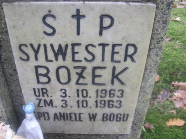 Sylwester BOŻEK 1963 Słupsk - Grobonet - Wyszukiwarka osób pochowanych