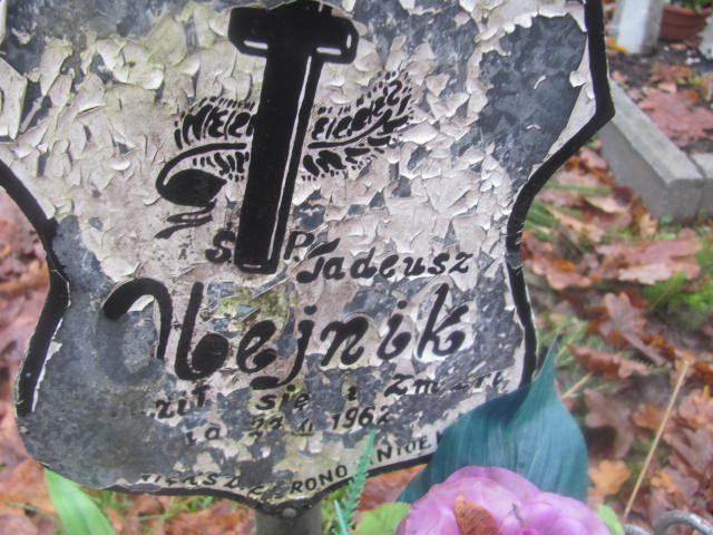 Tadeusz Olejnik 1962 Słupsk - Grobonet - Wyszukiwarka osób pochowanych