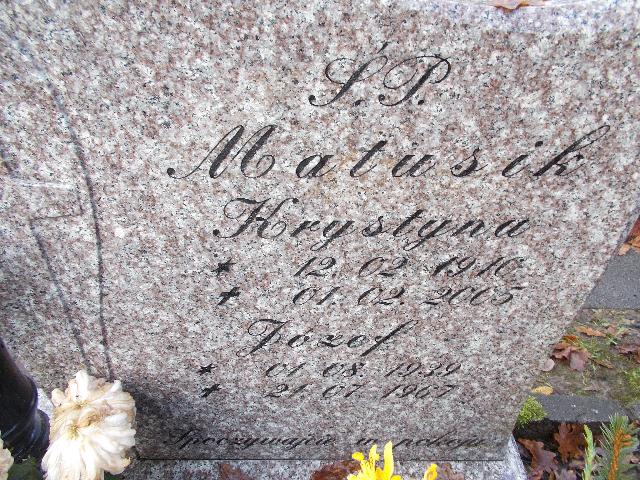 Józef MATUSIK 1939 Słupsk - Grobonet - Wyszukiwarka osób pochowanych