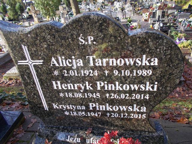 Krystyna PINKOWSKA 1947 Słupsk - Grobonet - Wyszukiwarka osób pochowanych