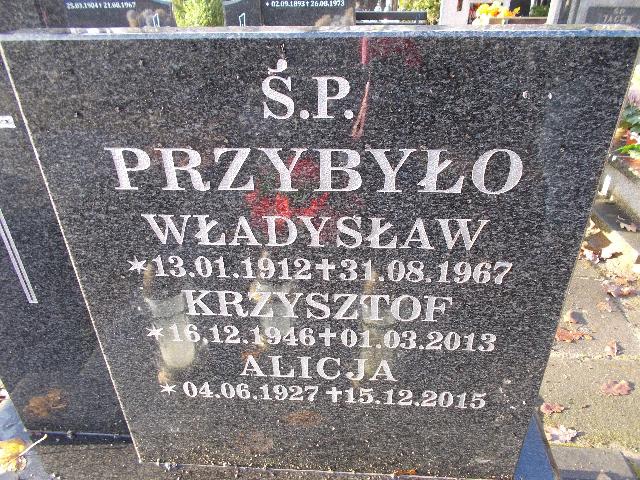 Alicja PRZYBYŁO 1927 Słupsk - Grobonet - Wyszukiwarka osób pochowanych