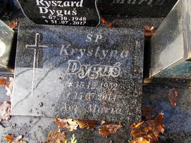 Krystyna DYGUŚ 1952 Słupsk - Grobonet - Wyszukiwarka osób pochowanych