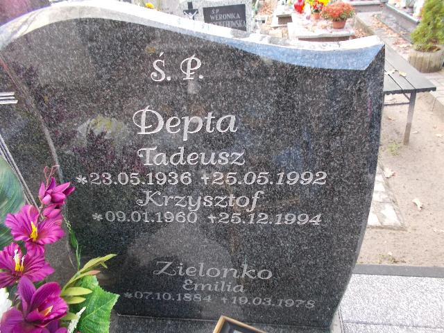 Krzysztof DEPTA 1960 Słupsk - Grobonet - Wyszukiwarka osób pochowanych
