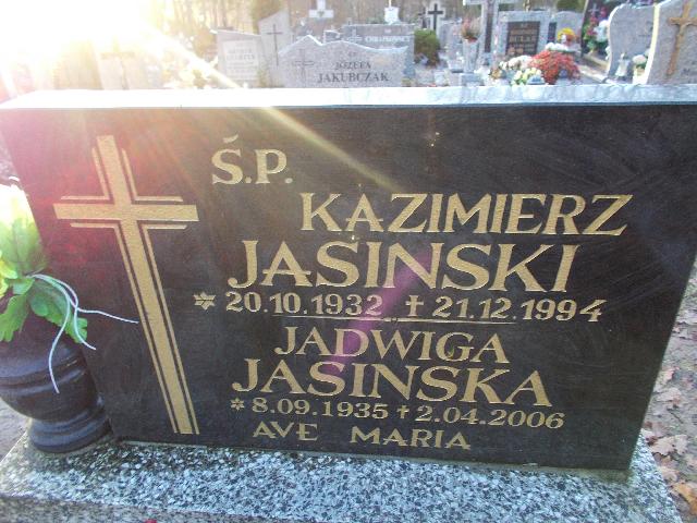 Kazimierz JASIŃSKI 1932 Słupsk - Grobonet - Wyszukiwarka osób pochowanych