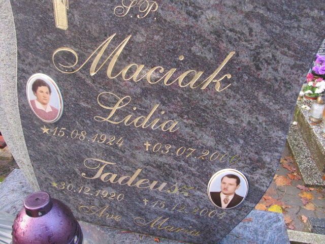 Tadeusz MACIAK 1920 Słupsk - Grobonet - Wyszukiwarka osób pochowanych