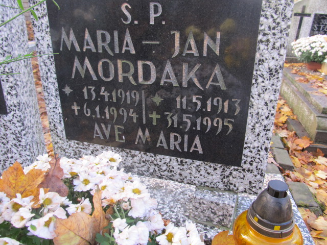 Maria MORDAKA 1919 Słupsk - Grobonet - Wyszukiwarka osób pochowanych