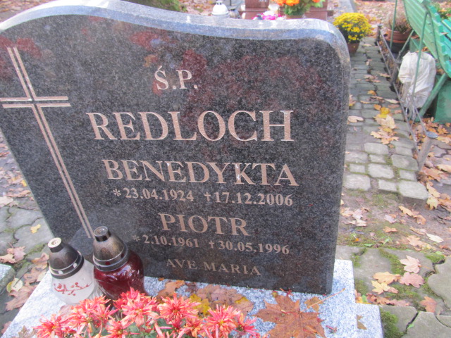 Benedykta REDLOCH 1924 Słupsk - Grobonet - Wyszukiwarka osób pochowanych