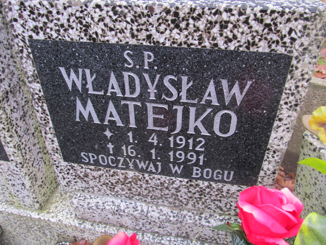 Władysław MATEJKO 1912 Słupsk - Grobonet - Wyszukiwarka osób pochowanych
